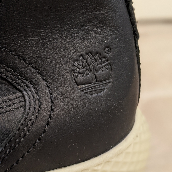 Timberland black leather sneakers mens size 7 - Picture 5 of 6